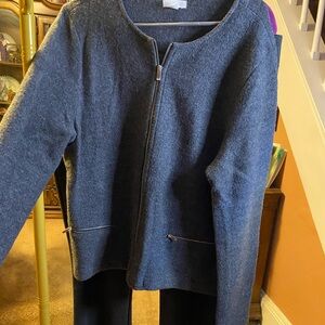 Charter club Gray Zip-Up Jacket